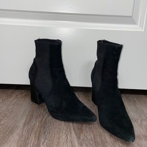 Steve Madden Suede Sock Booties